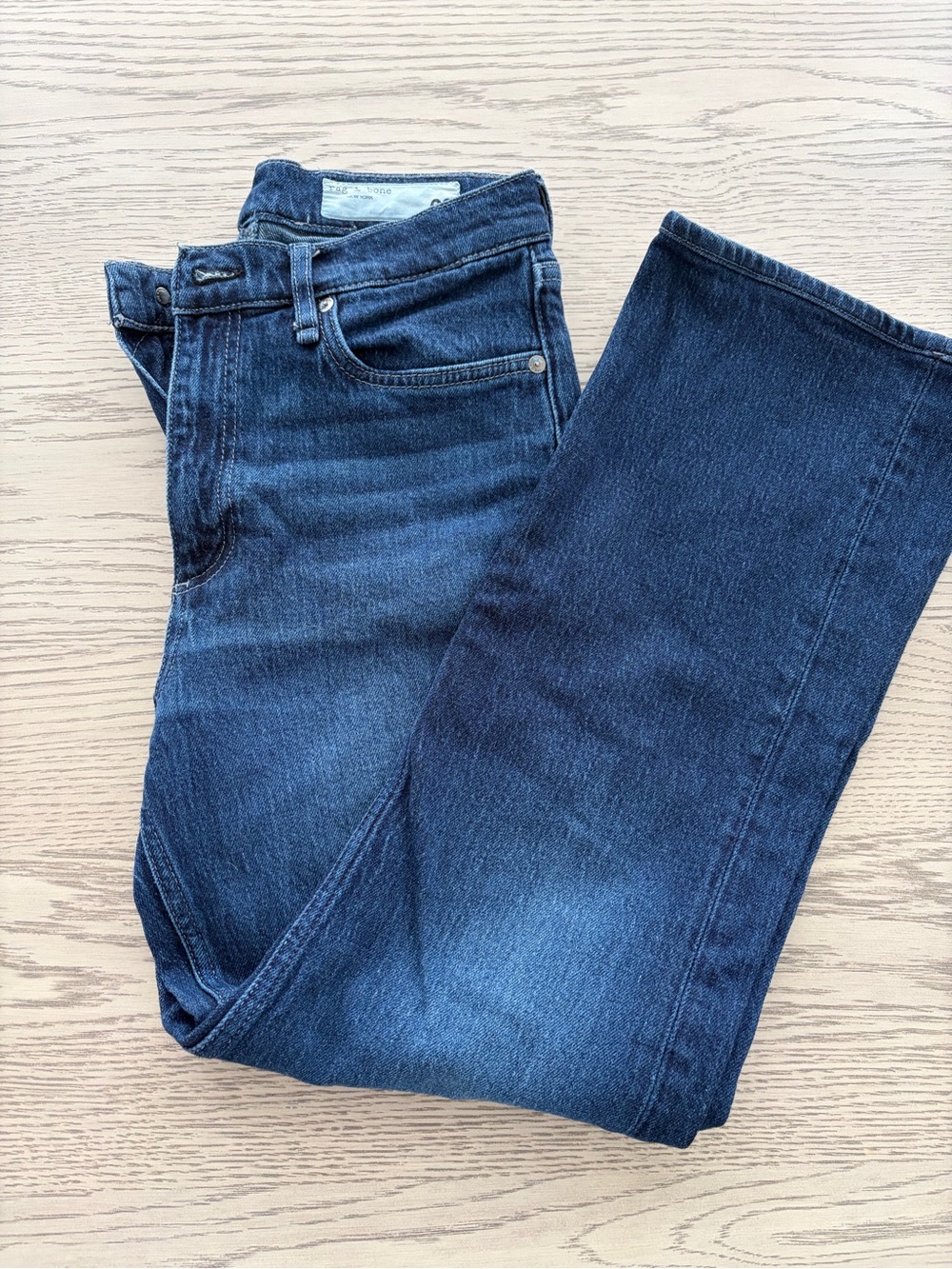 rag & bone Women Jeans Boot Cut in Dark Blue Denim